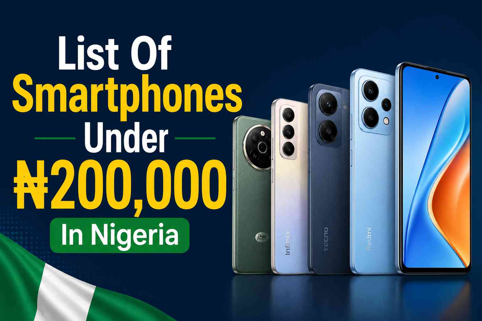List Of Smartphones Under ₦200,000 In Nigeria